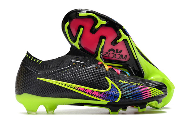 Men's Air Zoom Mercurial Vapor XV Elite FG Black/Green Soccor Shoes 017 Men's Air Zoom Mercurial Vapor XV Elite FG Black/Green Soccor Shoes 017